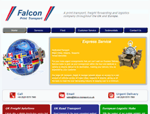 Tablet Screenshot of falcon-transport.co.uk